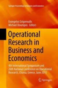 Operational Research in Business and Economics : 4th International Symposium and 26th National Conference on Operational Research, Chania, Greece, June 2015 (Springer Proceedings in Business and Economics)