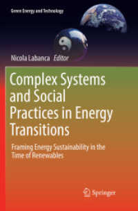 Complex Systems and Social Practices in Energy Transitions : Framing Energy Sustainability in the Time of Renewables (Green Energy and Technology)
