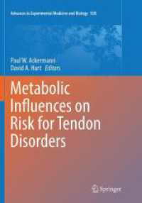 Metabolic Influences on Risk for Tendon Disorders (Advances in Experimental Medicine and Biology)
