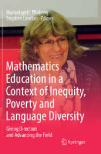 Mathematics Education in a Context of Inequity, Poverty and Language Diversity : Giving Direction and Advancing the Field