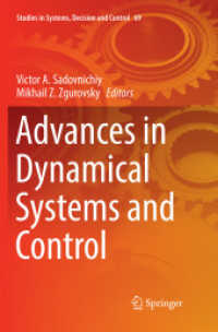 Advances in Dynamical Systems and Control (Studies in Systems, Decision and Control)