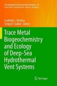 Trace Metal Biogeochemistry and Ecology of Deep-Sea Hydrothermal Vent Systems (The Handbook of Environmental Chemistry)