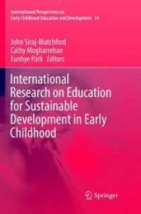 International Research on Education for Sustainable Development in Early Childhood (International Perspectives on Early Childhood Education and Development)