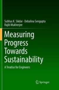 Measuring Progress Towards Sustainability : A Treatise for Engineers