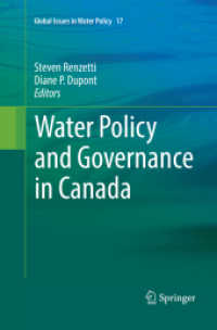 Water Policy and Governance in Canada (Global Issues in Water Policy)