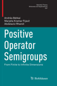 Positive Operator Semigroups : From Finite to Infinite Dimensions (Operator Theory: Advances and Applications)