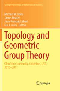 Topology and Geometric Group Theory : Ohio State University, Columbus, USA, 2010-2011 (Springer Proceedings in Mathematics & Statistics)
