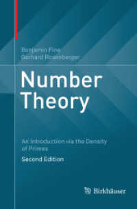 Number Theory : An Introduction via the Density of Primes （2ND）