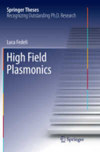 High Field Plasmonics (Springer Theses)