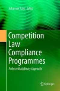 Competition Law Compliance Programmes : An Interdisciplinary Approach