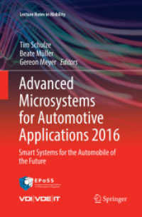 Advanced Microsystems for Automotive Applications 2016 : Smart Systems for the Automobile of the Future (Lecture Notes in Mobility)