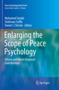 Enlarging the Scope of Peace Psychology : African and World-Regional Contributions (Peace Psychology Book Series)