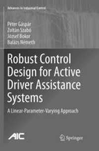 Robust Control Design for Active Driver Assistance Systems : A Linear-Parameter-Varying Approach (Advances in Industrial Control)