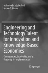 Engineering and Technology Talent for Innovation and Knowledge-Based Economies : Competencies, Leadership, and a Roadmap for Implementation