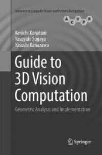 Guide to 3D Vision Computation : Geometric Analysis and Implementation (Advances in Computer Vision and Pattern Recognition)