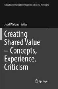 Creating Shared Value - Concepts, Experience, Criticism (Ethical Economy)