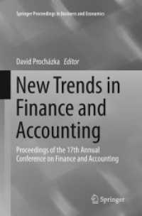 New Trends in Finance and Accounting : Proceedings of the 17th Annual Conference on Finance and Accounting (Springer Proceedings in Business and Economics)