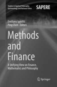 Methods and Finance : A Unifying View on Finance, Mathematics and Philosophy (Studies in Applied Philosophy, Epistemology and Rational Ethics)