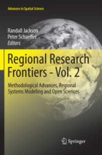 Regional Research Frontiers - Vol. 2 : Methodological Advances, Regional Systems Modeling and Open Sciences (Advances in Spatial Science)