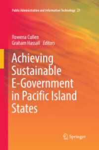 Achieving Sustainable E-Government in Pacific Island States (Public Administration and Information Technology)