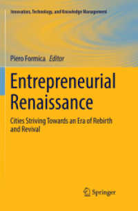 Entrepreneurial Renaissance : Cities Striving Towards an Era of Rebirth and Revival (Innovation, Technology, and Knowledge Management)