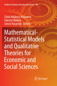 Mathematical-Statistical Models and Qualitative Theories for Economic and Social Sciences (Studies in Systems, Decision and Control)