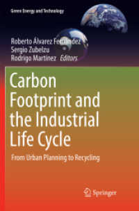 Carbon Footprint and the Industrial Life Cycle : From Urban Planning to Recycling (Green Energy and Technology)