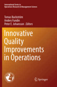 Innovative Quality Improvements in Operations : Introducing Emergent Quality Management (International Series in Operations Research & Management Science)