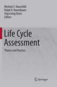 Life Cycle Assessment : Theory and Practice （Reprint）