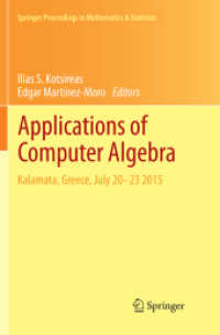 Applications of Computer Algebra : Kalamata, Greece, July 20-23 2015 (Springer Proceedings in Mathematics & Statistics)