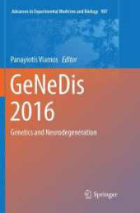 GeNeDis 2016 : Genetics and Neurodegeneration (Advances in Experimental Medicine and Biology)