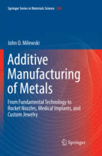 Additive Manufacturing of Metals : From Fundamental Technology to Rocket Nozzles, Medical Implants, and Custom Jewelry (Springer Series in Materials Science)