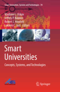 Smart Universities : Concepts, Systems, and Technologies (Smart Innovation, Systems and Technologies)