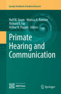 Primate Hearing and Communication (Springer Handbook of Auditory Research)