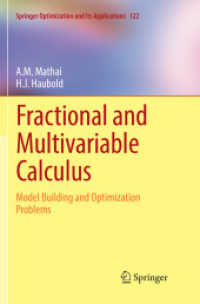 Fractional and Multivariable Calculus : Model Building and Optimization Problems (Springer Optimization and Its Applications)