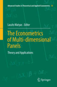 The Econometrics of Multi-dimensional Panels : Theory and Applications (Advanced Studies in Theoretical and Applied Econometrics)