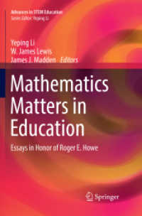 Mathematics Matters in Education : Essays in Honor of Roger E. Howe (Advances in Stem Education)