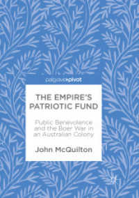 The Empire's Patriotic Fund : Public Benevolence and the Boer War in an Australian Colony