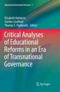 Critical Analyses of Educational Reforms in an Era of Transnational Governance (Educational Governance Research)