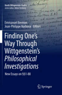 Finding One's Way through Wittgenstein's Philosophical Investigations : New Essays on §§1-88 (Nordic Wittgenstein Studies)