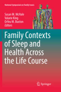Family Contexts of Sleep and Health Across the Life Course (National Symposium on Family Issues)
