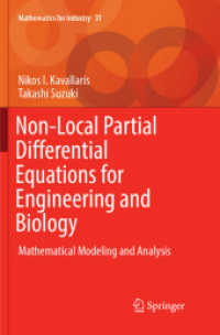 Non-Local Partial Differential Equations for Engineering and Biology : Mathematical Modeling and Analysis (Mathematics for Industry)