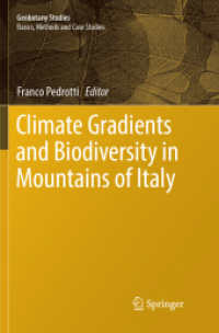 Climate Gradients and Biodiversity in Mountains of Italy (Geobotany Studies)