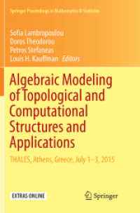 Algebraic Modeling of Topological and Computational Structures and Applications : THALES, Athens, Greece, July 1-3, 2015 (Springer Proceedings in Mathematics & Statistics)