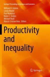 Productivity and Inequality (Springer Proceedings in Business and Economics)