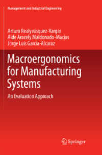 Macroergonomics for Manufacturing Systems : An Evaluation Approach (Management and Industrial Engineering)