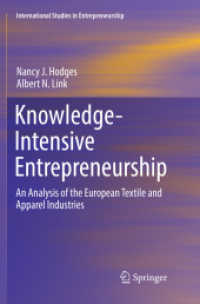 Knowledge-Intensive Entrepreneurship : An Analysis of the European Textile and Apparel Industries (International Studies in Entrepreneurship)