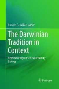 The Darwinian Tradition in Context : Research Programs in Evolutionary Biology