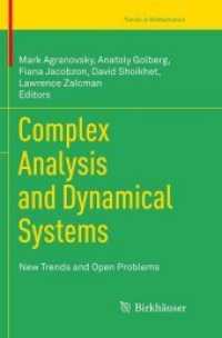 Complex Analysis and Dynamical Systems : New Trends and Open Problems (Trends in Mathematics)
