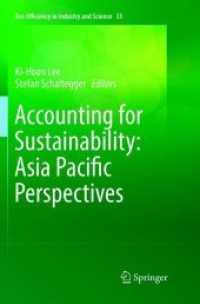 Accounting for Sustainability: Asia Pacific Perspectives (Eco-efficiency in Industry and Science)